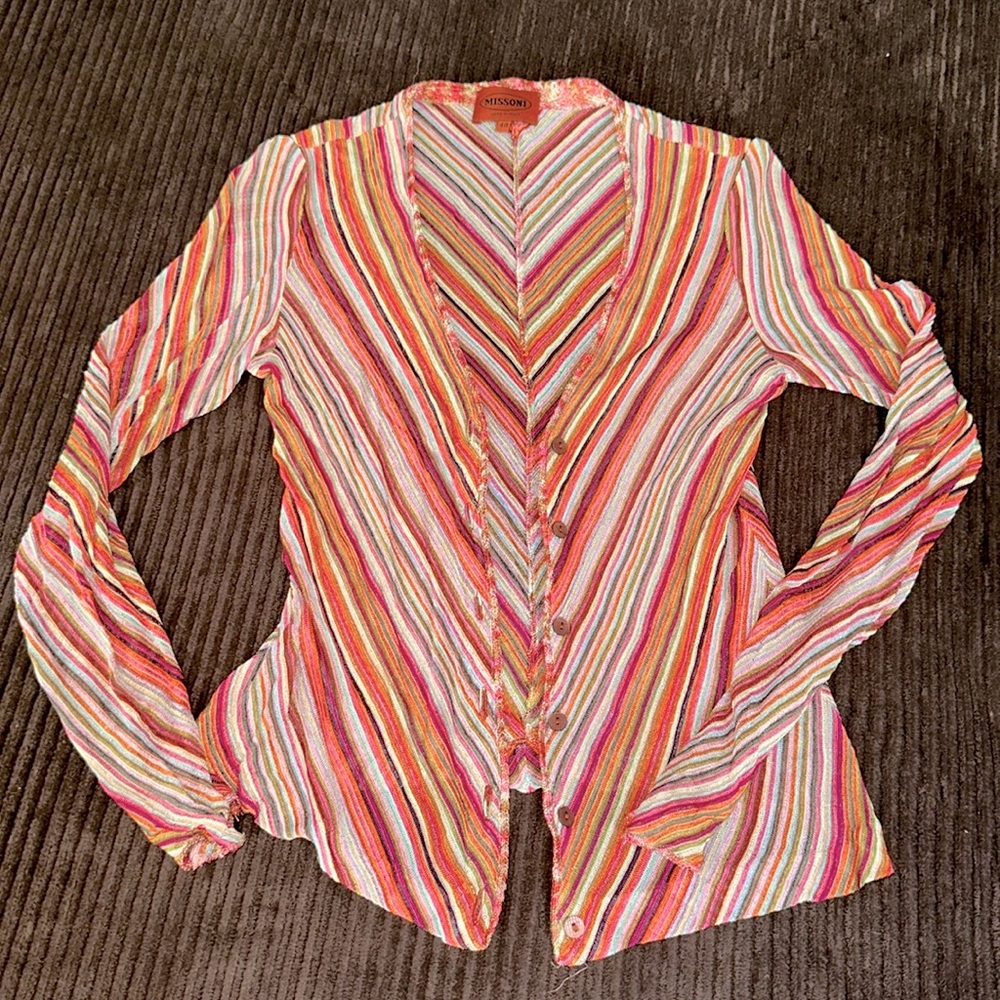 Missoni Multicolor Striped Cardigan
